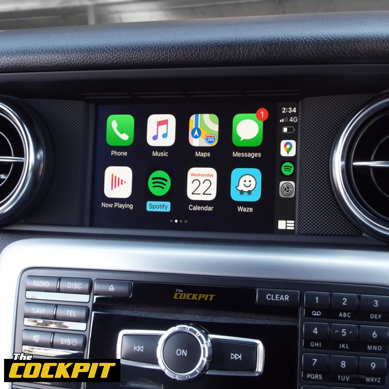 MERCEDES SL CLASS R231 APPLE CARPLAY AND ANDROID AUTO INTERFACE