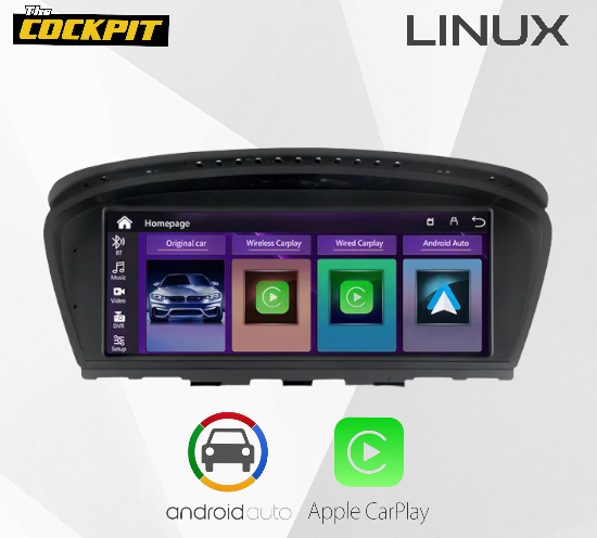 BMW 5 SERIES E60 E61 E62 APPLE CARPLAY SCREEN UPGRADE (CCC/CIC) 8.8 INCH