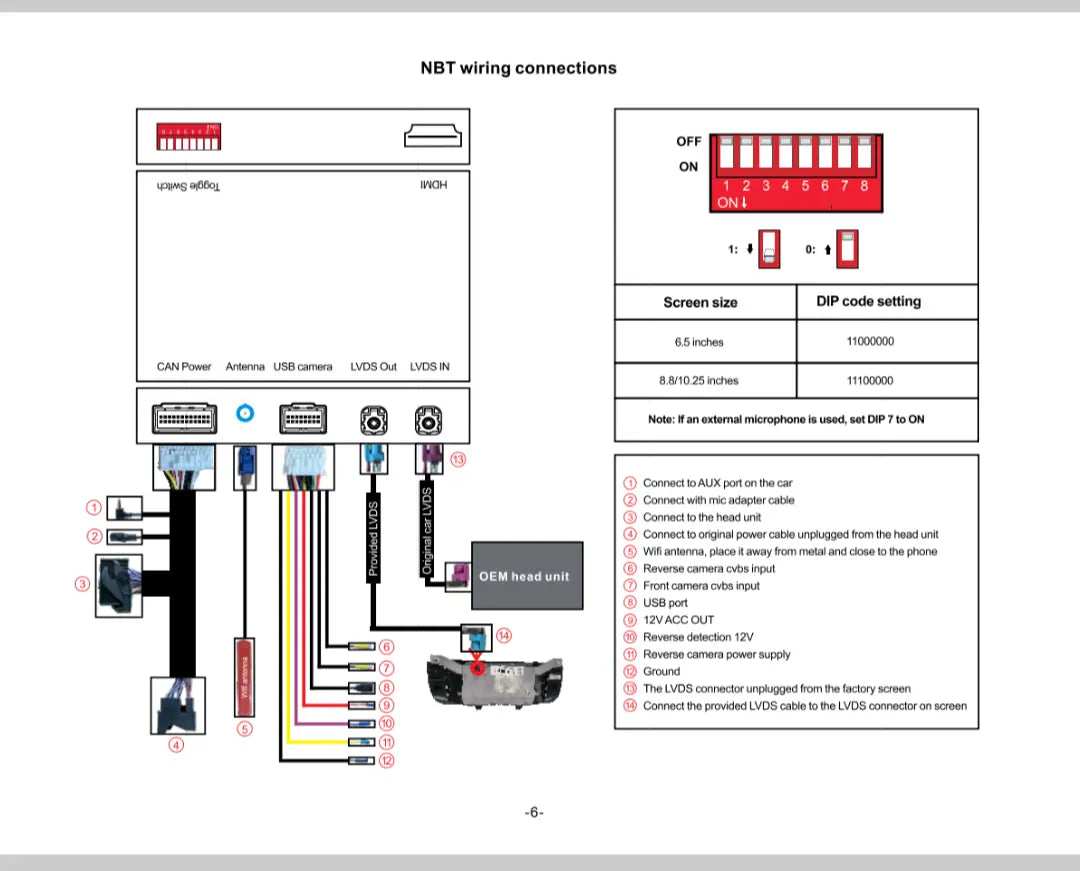 MINI Apple Carplay Android Auto NBT Installation Diagram manual