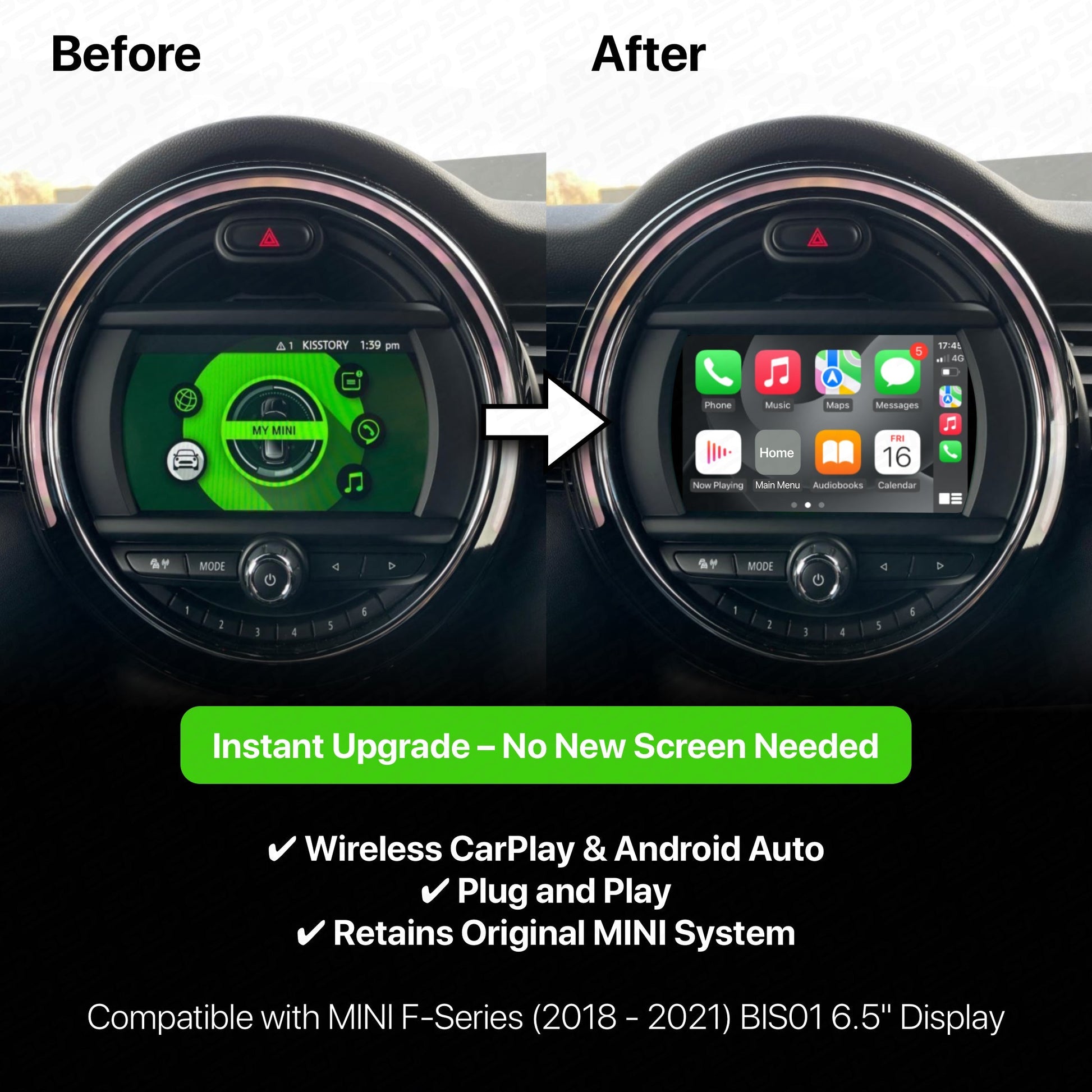 MINI BIS01 Apple Carplay Android Auto