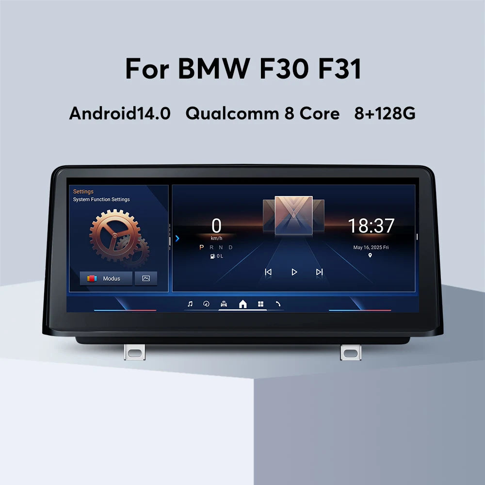 BMW 3 SERIES F30 F31 F34 F80 ANDROID 14 SCREEN UPGRADE (EVO)