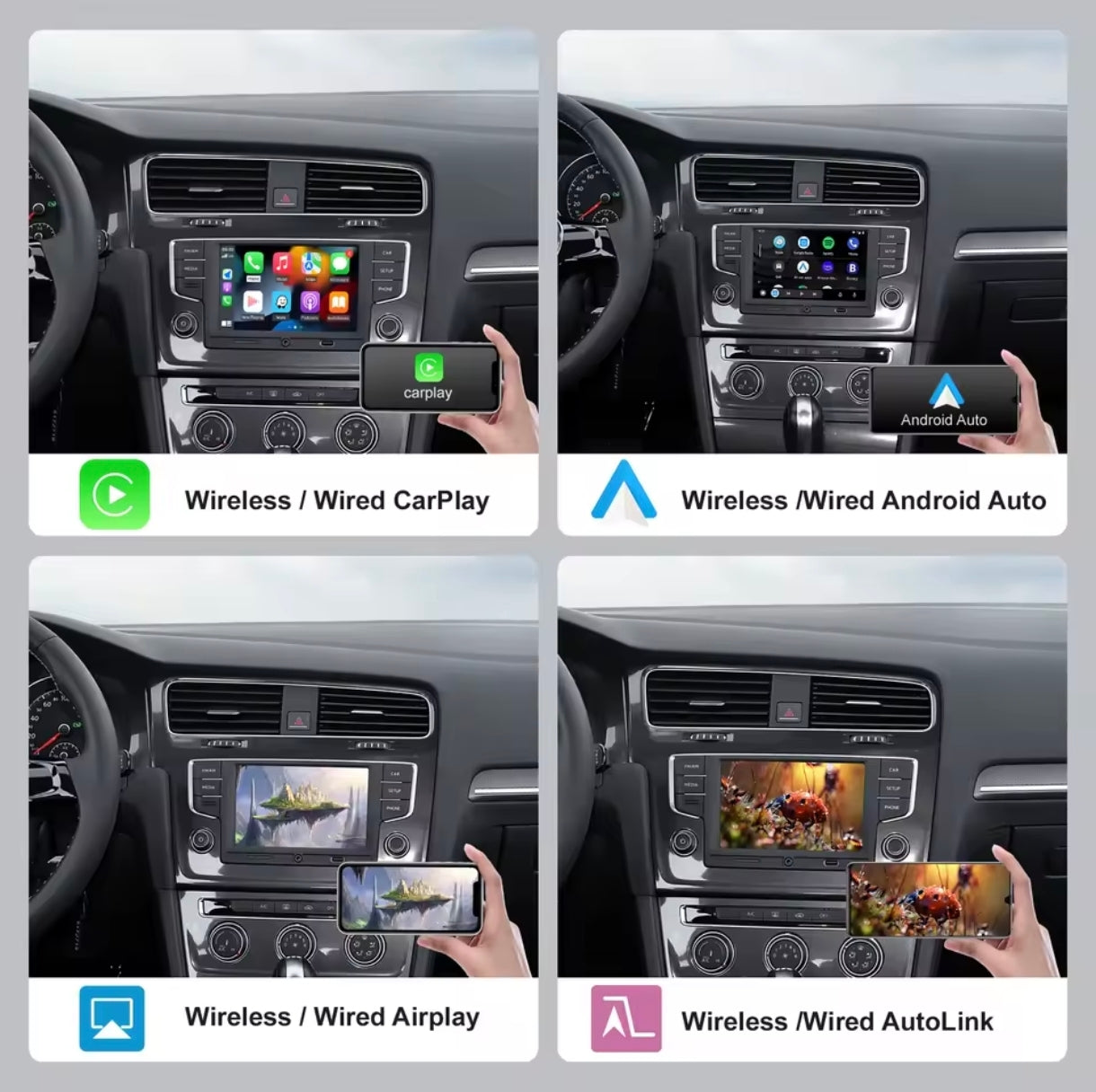 VOLKSWAGEN GOLF MK7 APPLE CARPLAY & ANDROID AUTO INTERFACE (2013