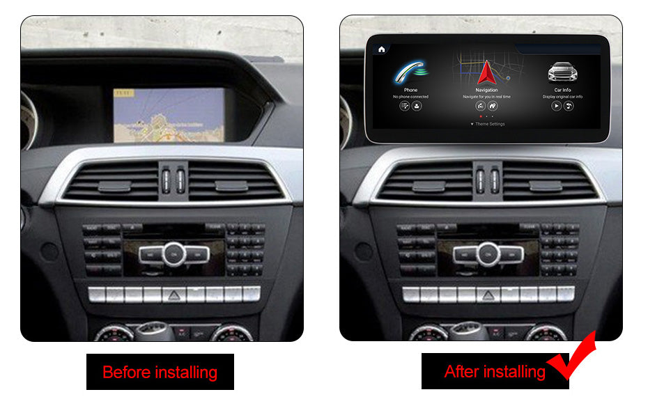 MERCEDES BENZ C CLASS W204 ANDROID 13 SCREEN UPGRADE