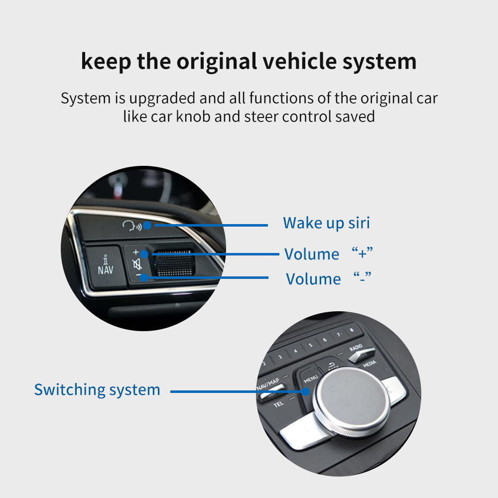 AUDI A6 S6 Rs6 APPLE CARPLAY AND ANDROID AUTO INTERFACE