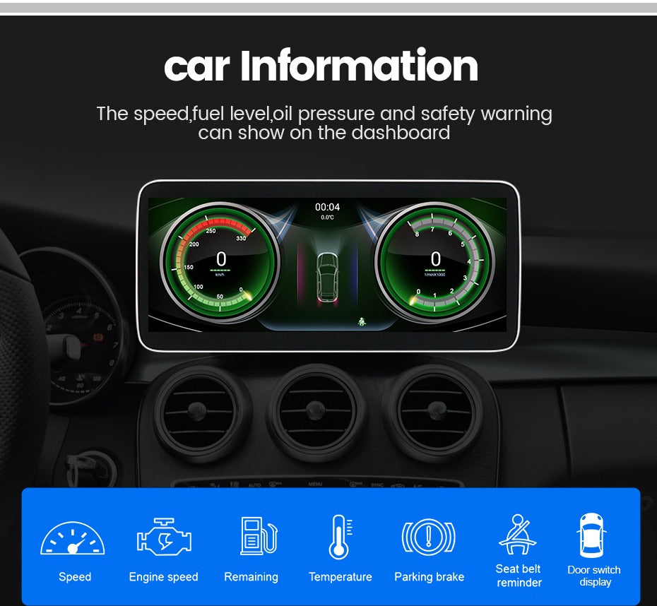 MERCEDES BENZ C CLASS W204 ANDROID 13 SCREEN UPGRADE (2008-2010)