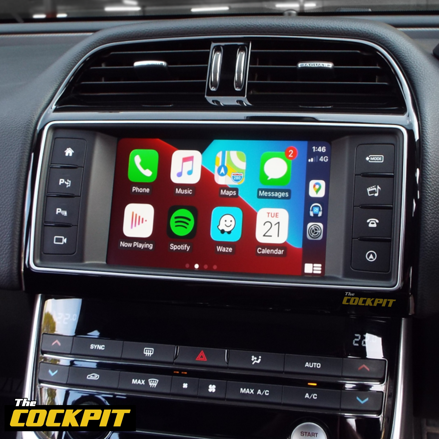 F pace android top auto