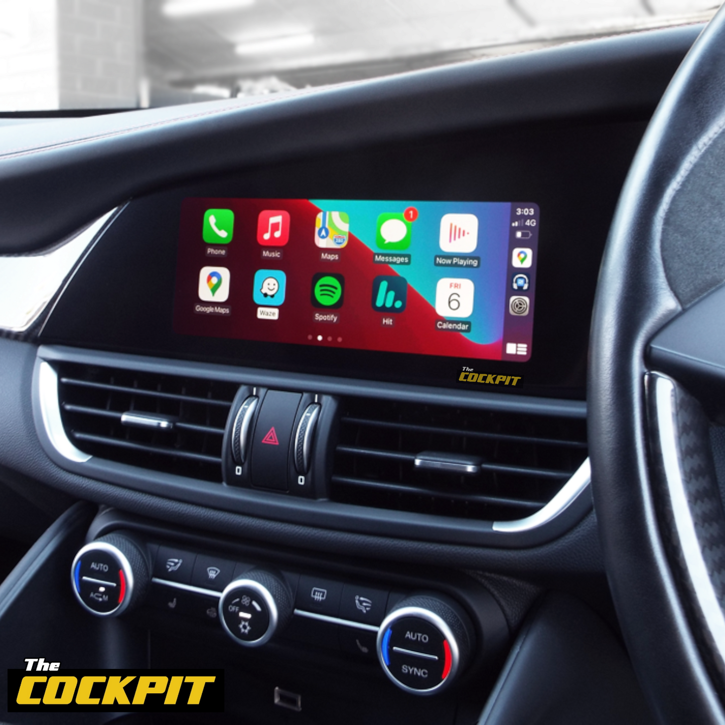 ALFA ROMEO STELVIO APPLE CARPLAY & ANDROID AUTO INTERFACE