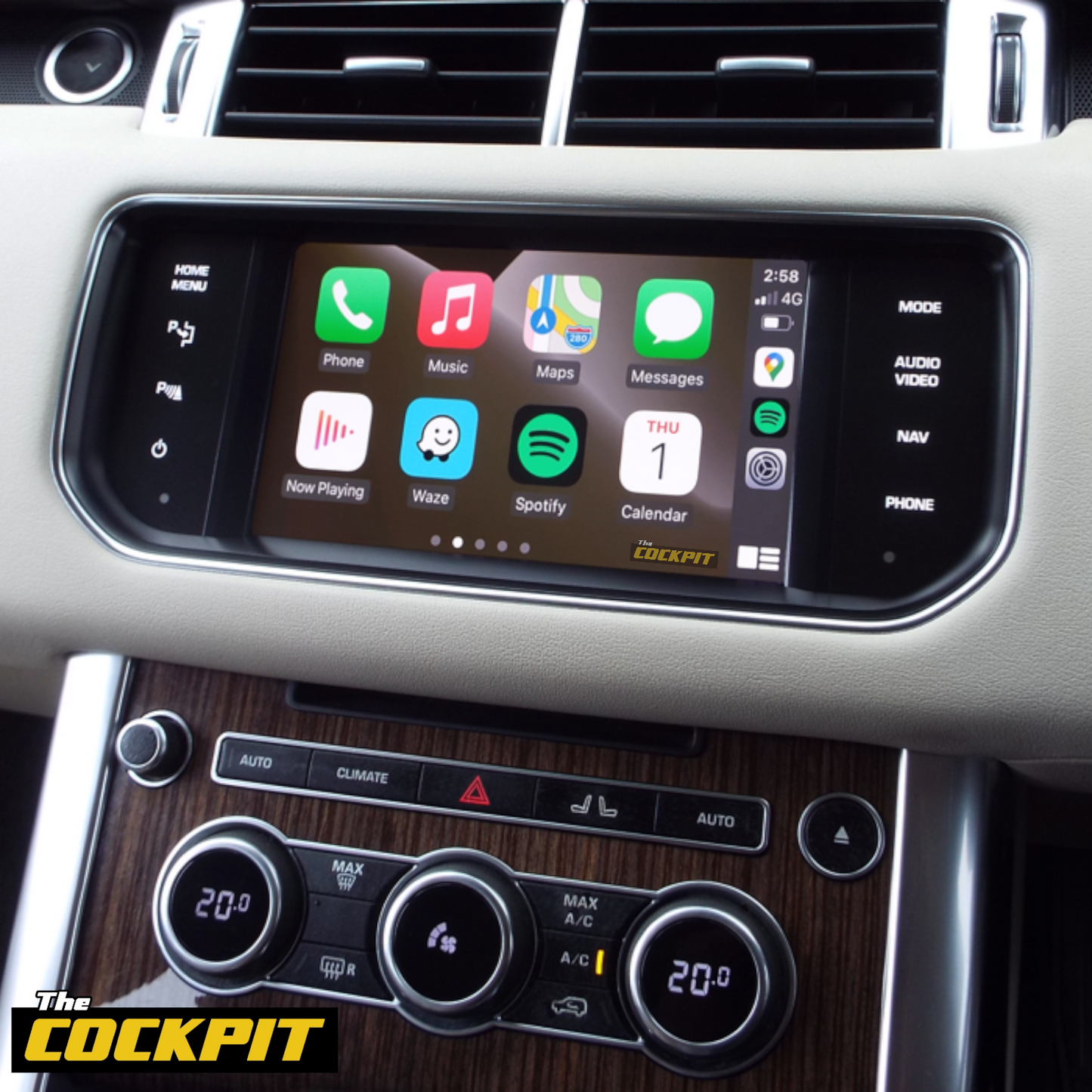 RANGE ROVER SPORT APPLE CARPLAY AND ANDROID AUTO INTERFACE