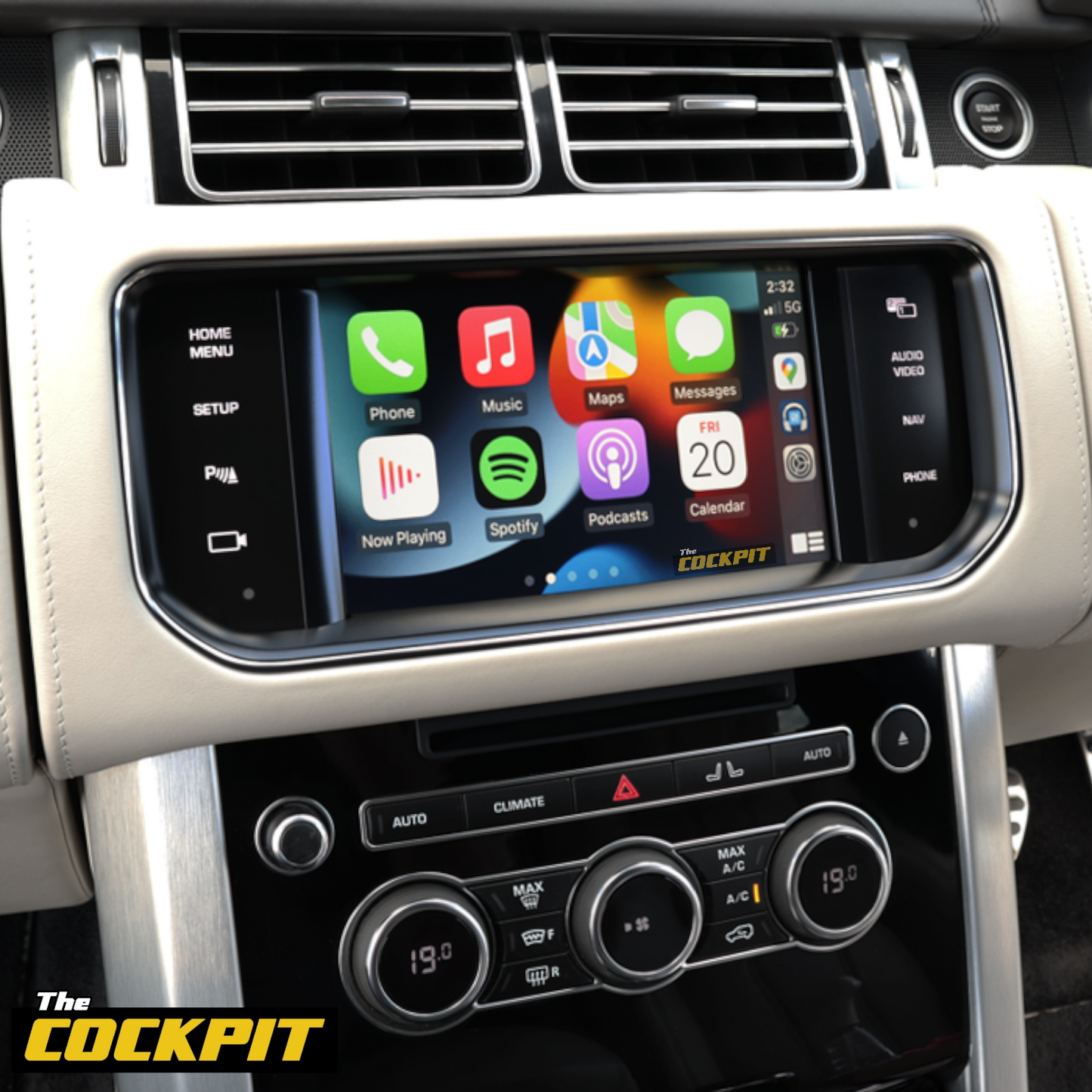 RANGE ROVER VOGUE APPLE CARPLAY AND ANDROID AUTO INTERFACE