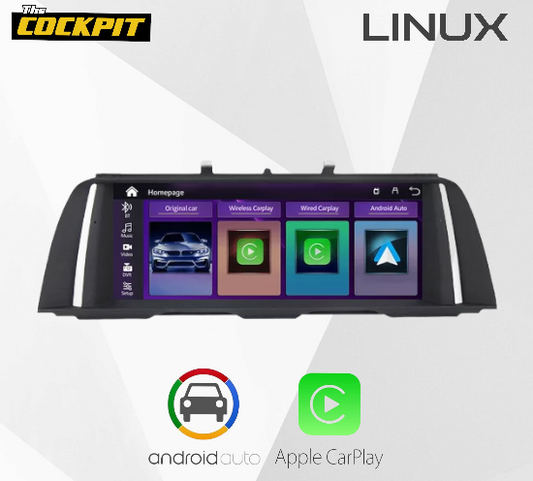 BMW 5 SERIES F10 F11 LINUX SCREEN UPGRADE (CIC/NBT) 10 INCH