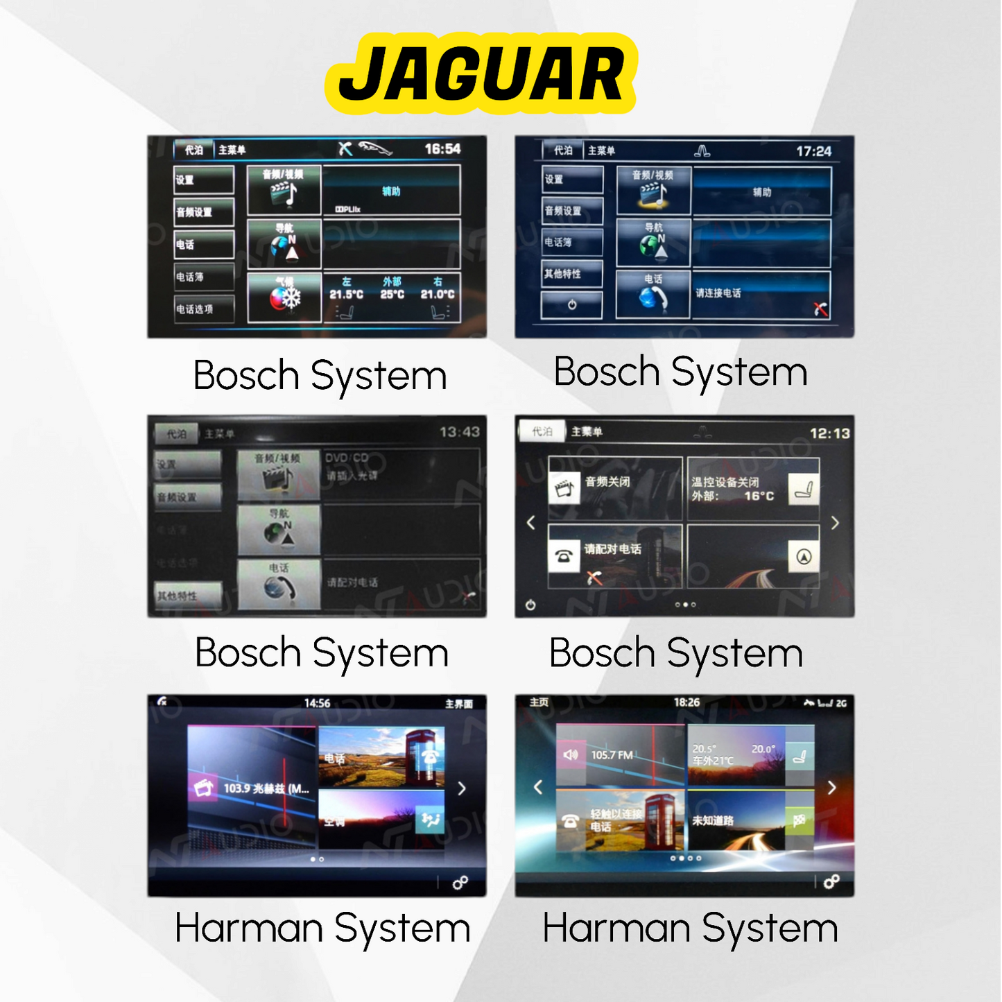 JAGUAR F-TYPE X152 APPLE CARPLAY AND ANDROID AUTO INTERFACE