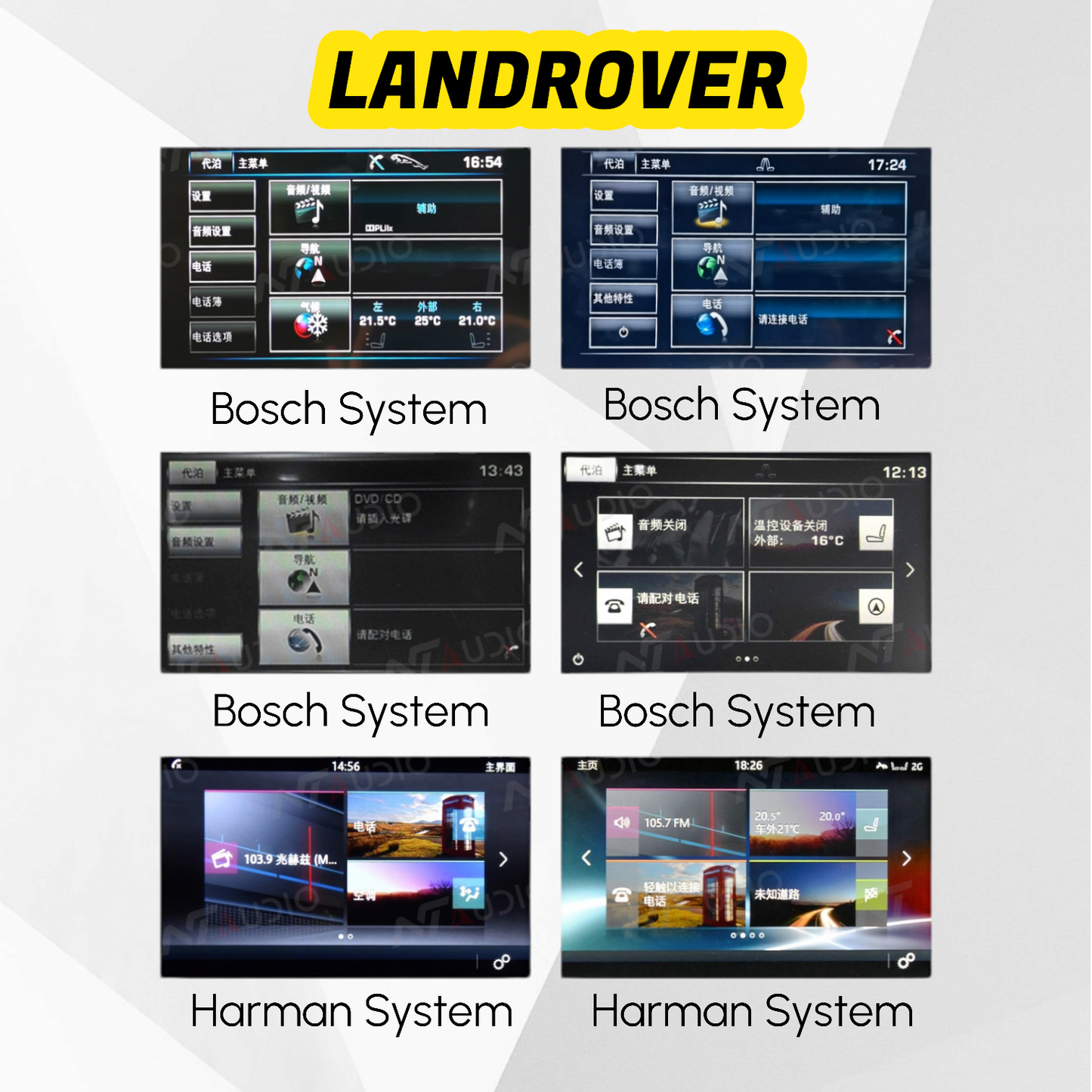 LAND ROVER FREELANDER 2 APPLE CARPLAY AND ANDROID AUTO INTERFACE